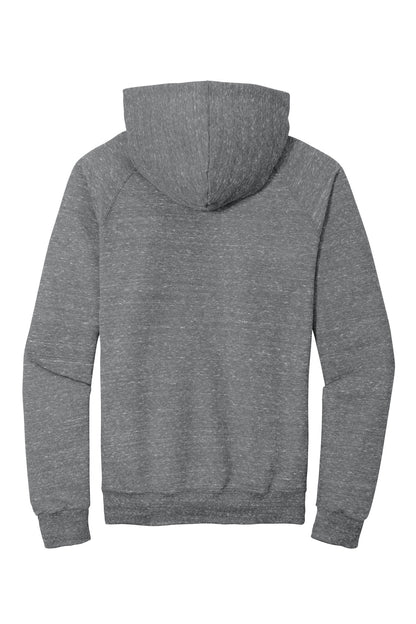 Jerzees  Snow Heather French Terry Raglan Hoodie 90M Charcoal