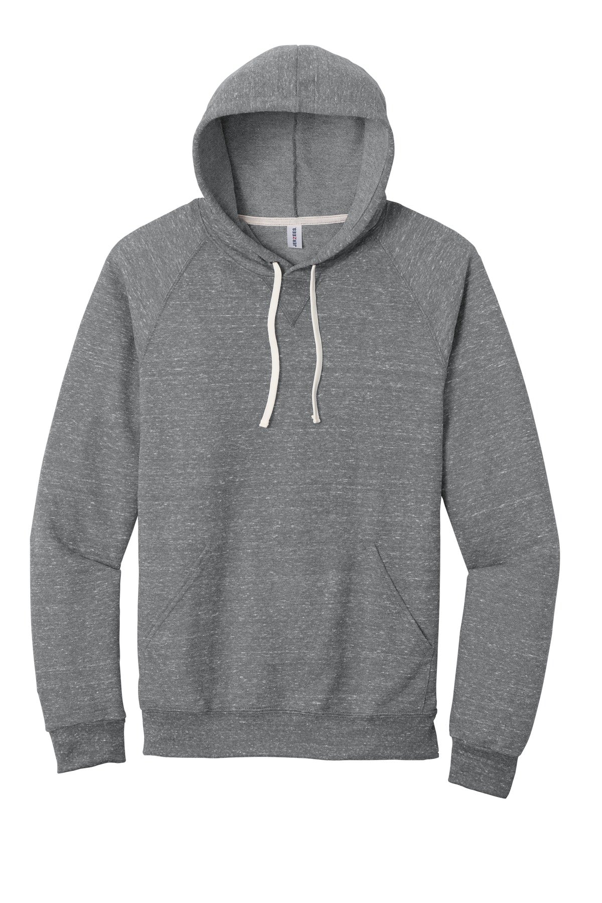 Jerzees  Snow Heather French Terry Raglan Hoodie 90M Charcoal