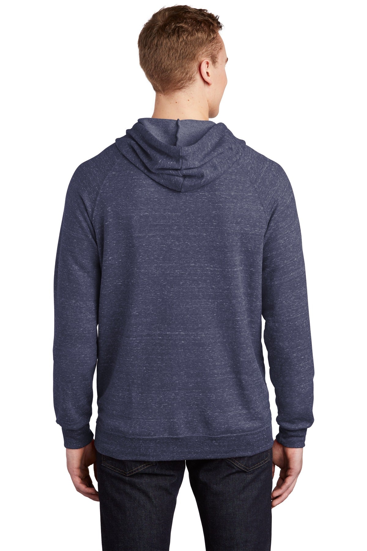 Jerzees  Snow Heather French Terry Raglan Hoodie 90M Navy