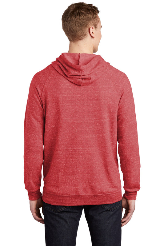 Jerzees  Snow Heather French Terry Raglan Hoodie 90M Red