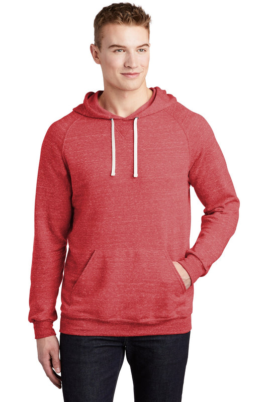 Jerzees  Snow Heather French Terry Raglan Hoodie 90M Red