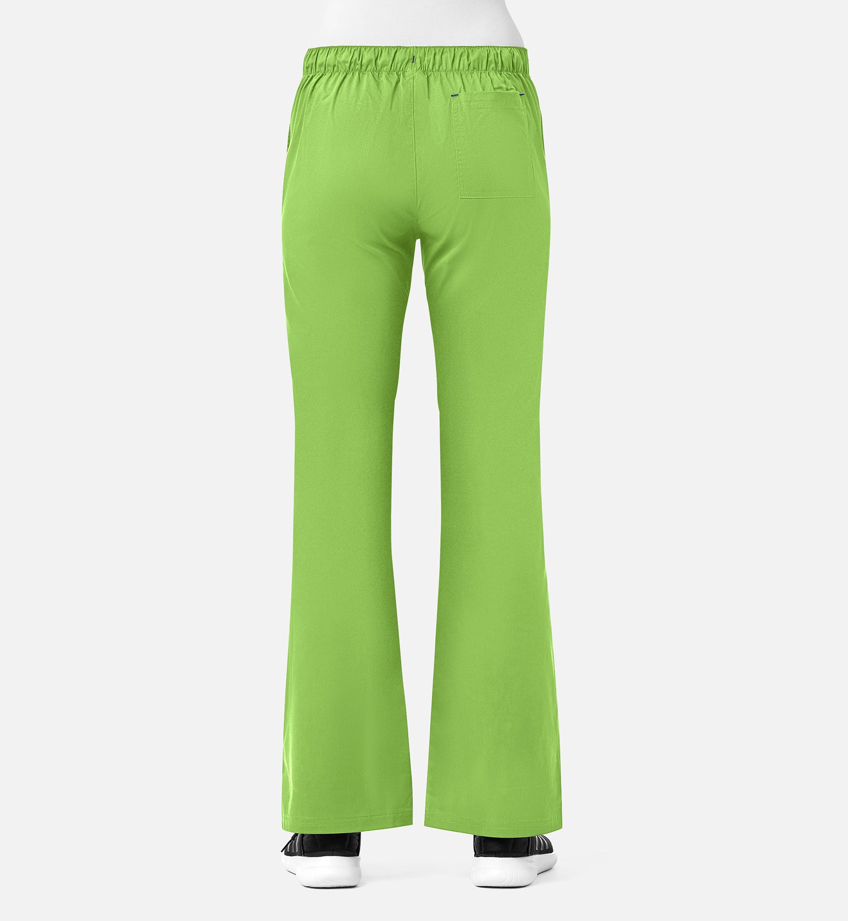 Blossom 9102 Multi-Pocket Flare Pants Apple Green