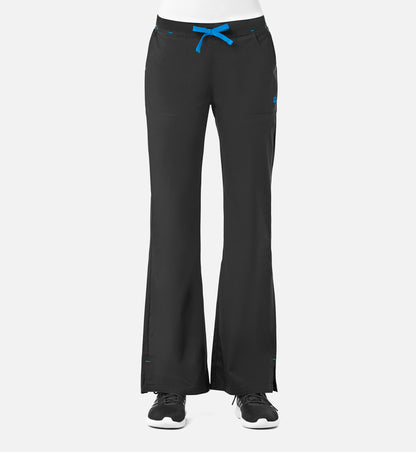 Blossom 9102 Multi-Pocket Flare Pants Black