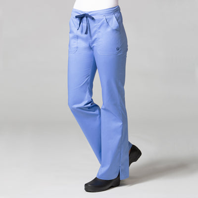 Blossom 9102 Multi-Pocket Flare Pant Ceil Blue