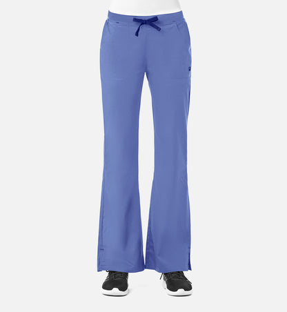 Blossom 9102 Multi-Pocket Flare Pants Ceil Blue