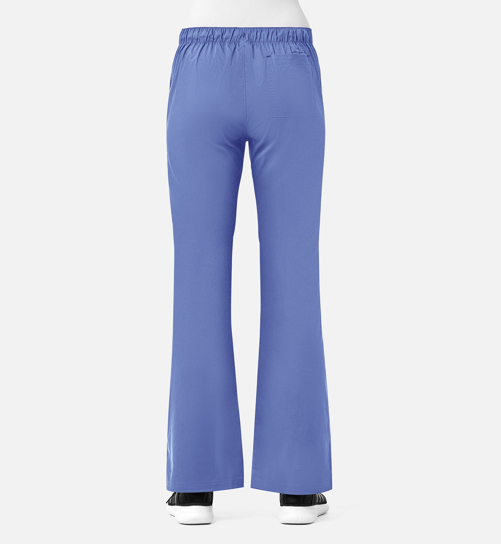 Blossom 9102 Multi-Pocket Flare Pants Ceil Blue