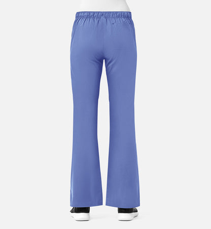 Blossom 9102 Multi-Pocket Flare Pants Ceil Blue
