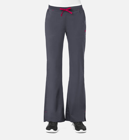 Blossom 9102 Multi-Pocket Flare Pants Charcoal