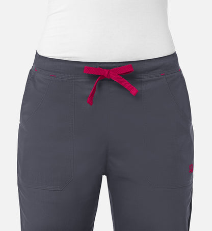 Blossom 9102 Multi-Pocket Flare Pants Charcoal