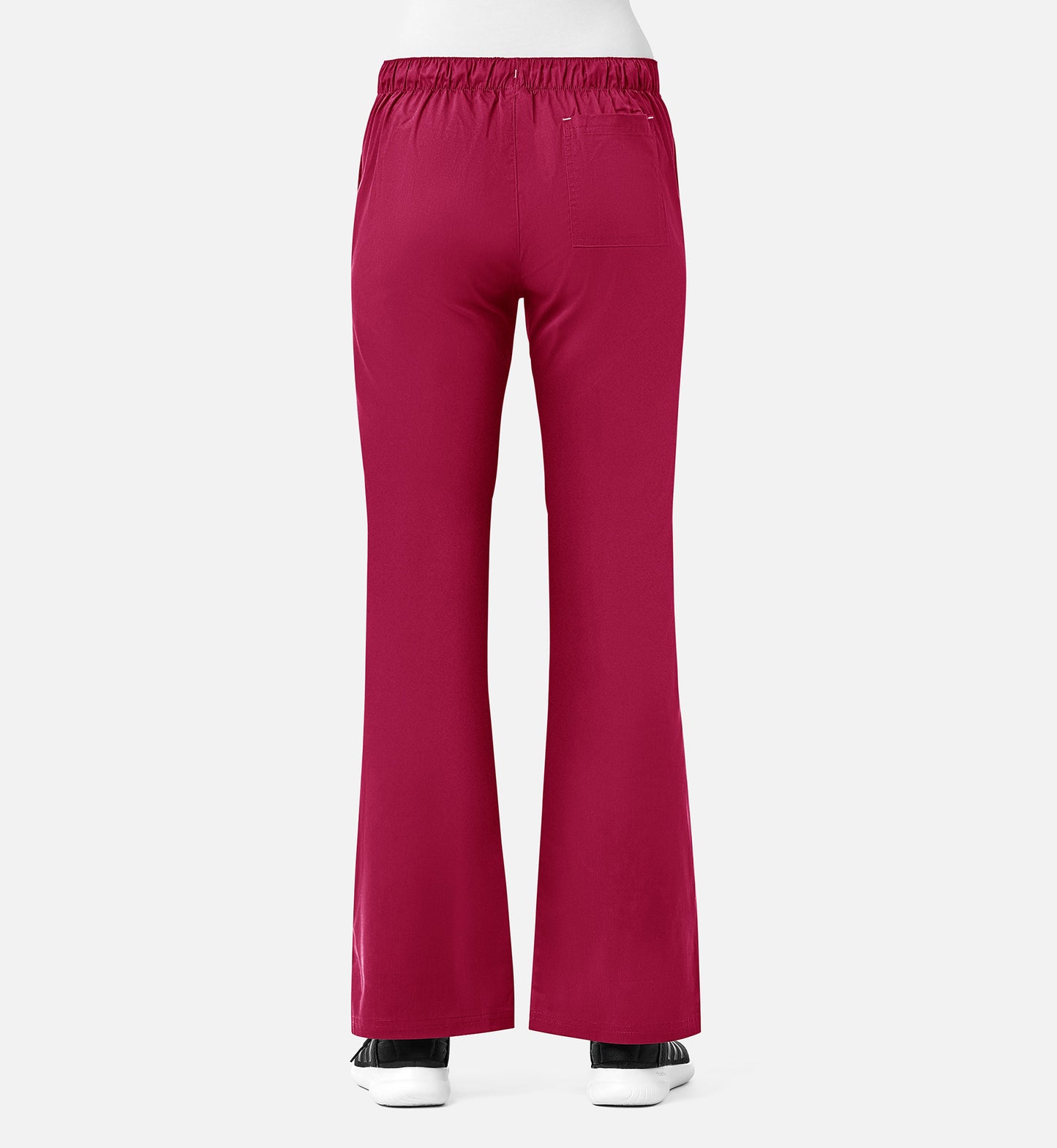 Blossom 9102 Multi-Pocket Flare Pants Crimson