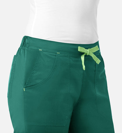 Blossom 9102 Multi-Pocket Flare Pants Hunter