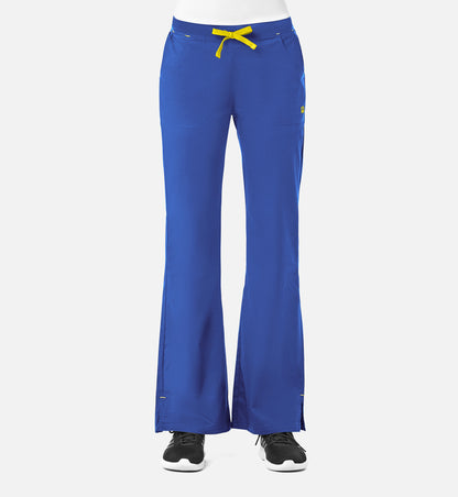 Blossom 9102 Multi-Pocket Flare Pants Royal Blue