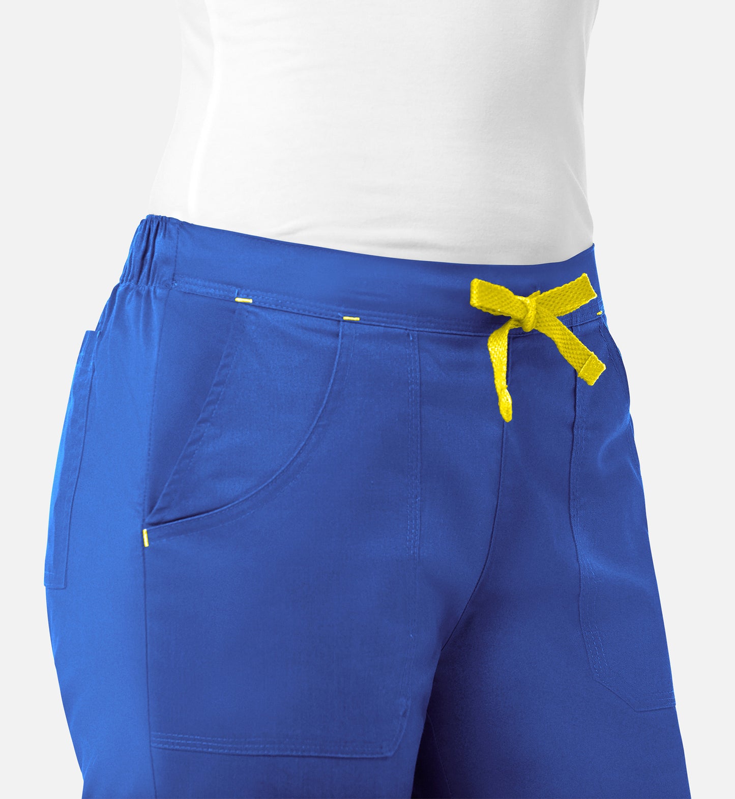 Blossom 9102 Multi-Pocket Flare Pants Royal Blue