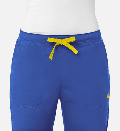 Blossom 9102 Multi-Pocket Flare Pants Royal Blue