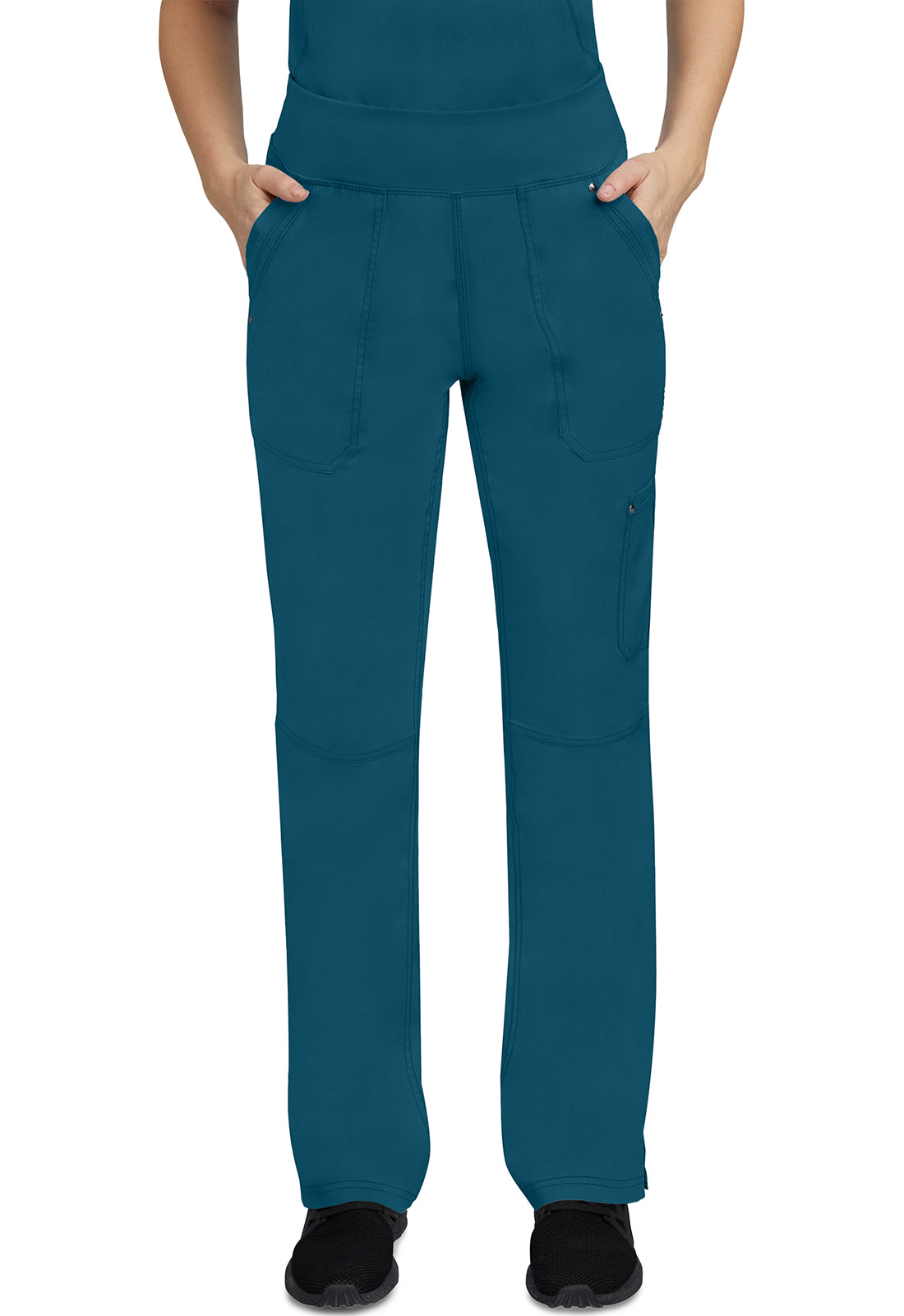 Healing Hands 9133 Tori Yoga Scrub Pants Caribbean Image