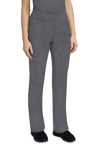 Healing Hands 9133 Tori Yoga Scrub Pants Heather Grey Image