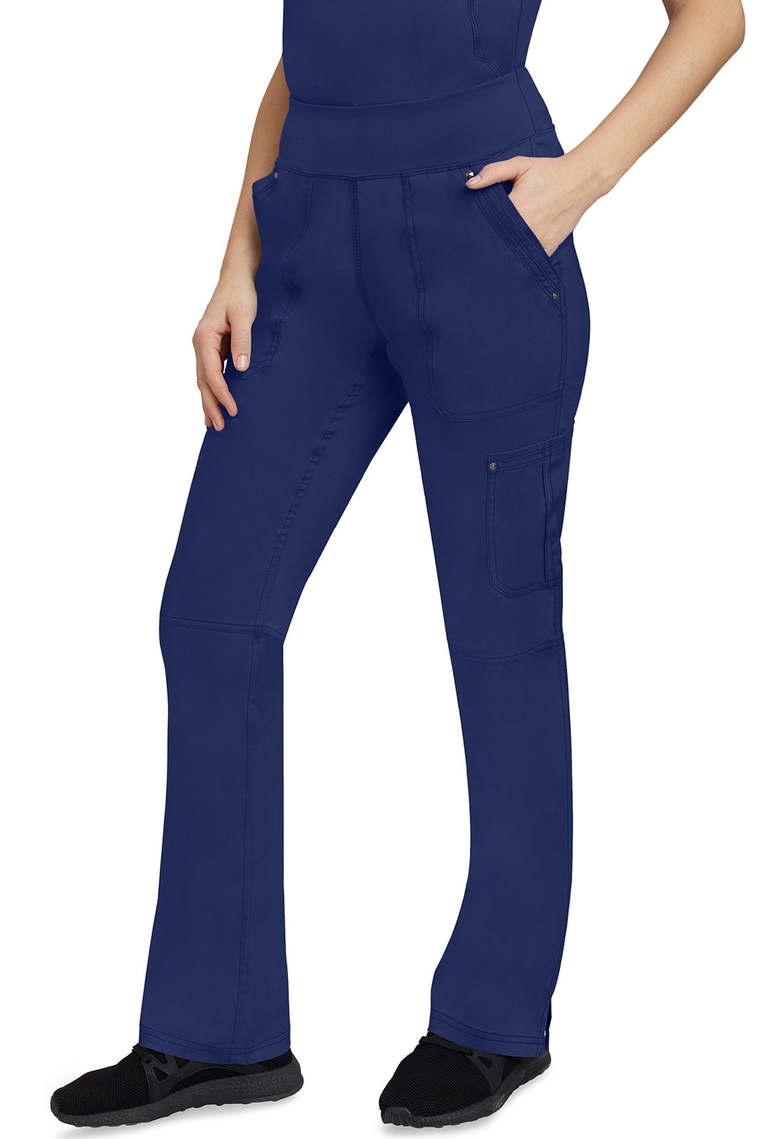 Healing Hands 9133 Tori Yoga Scrub Pants Navy Image