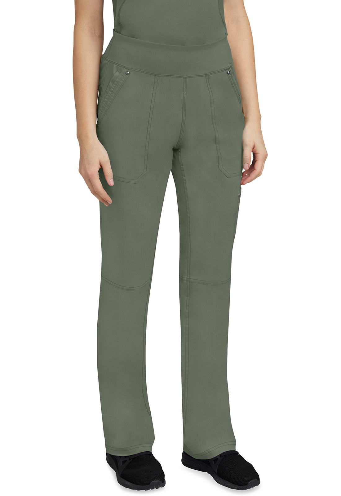 Healing Hands 9133 Tori Yoga Scrub Pants Olive Image