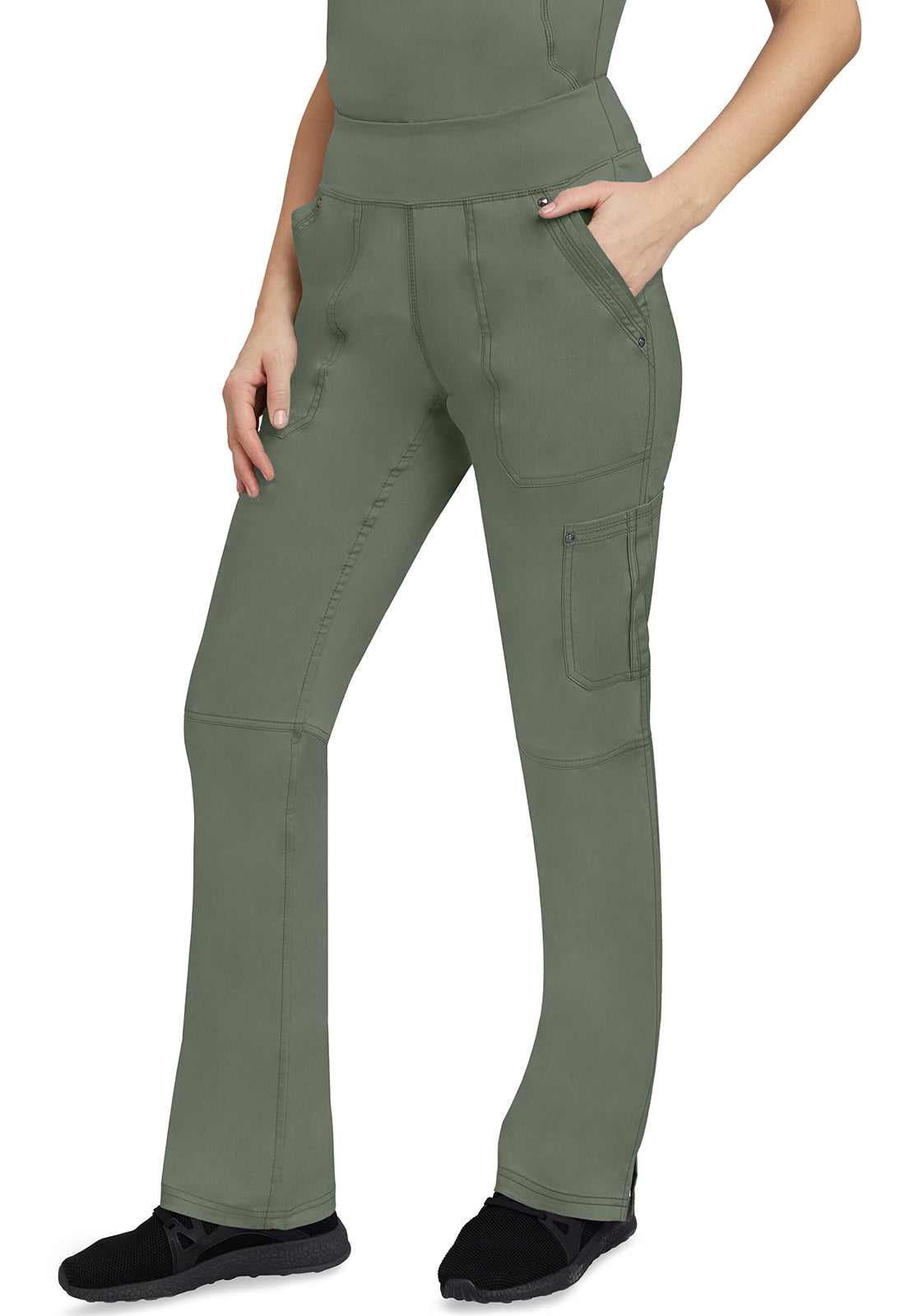 Healing Hands 9133 Tori Yoga Scrub Pants Olive Image