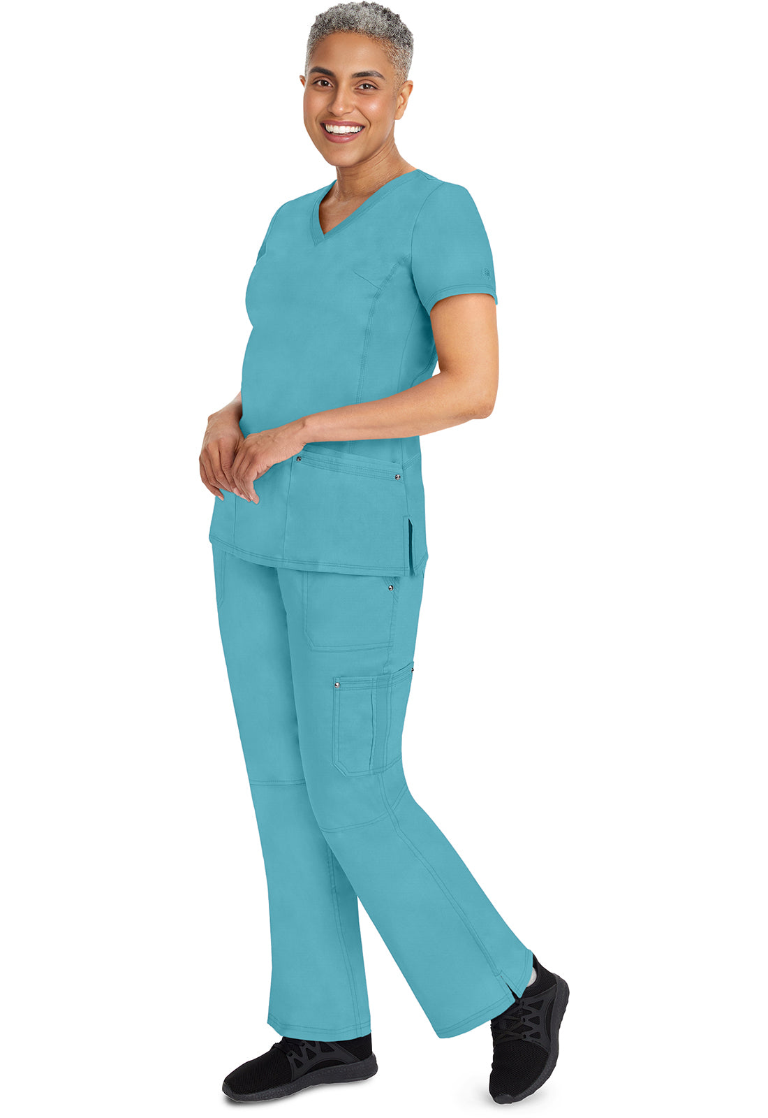 Healing Hands 9133 Tori Yoga Scrub Pants Spectra Blue Image