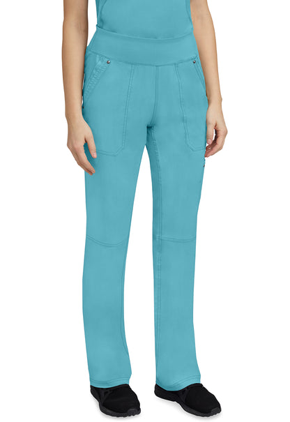 Healing Hands 9133 Tori Yoga Scrub Pants Spectra Blue Image