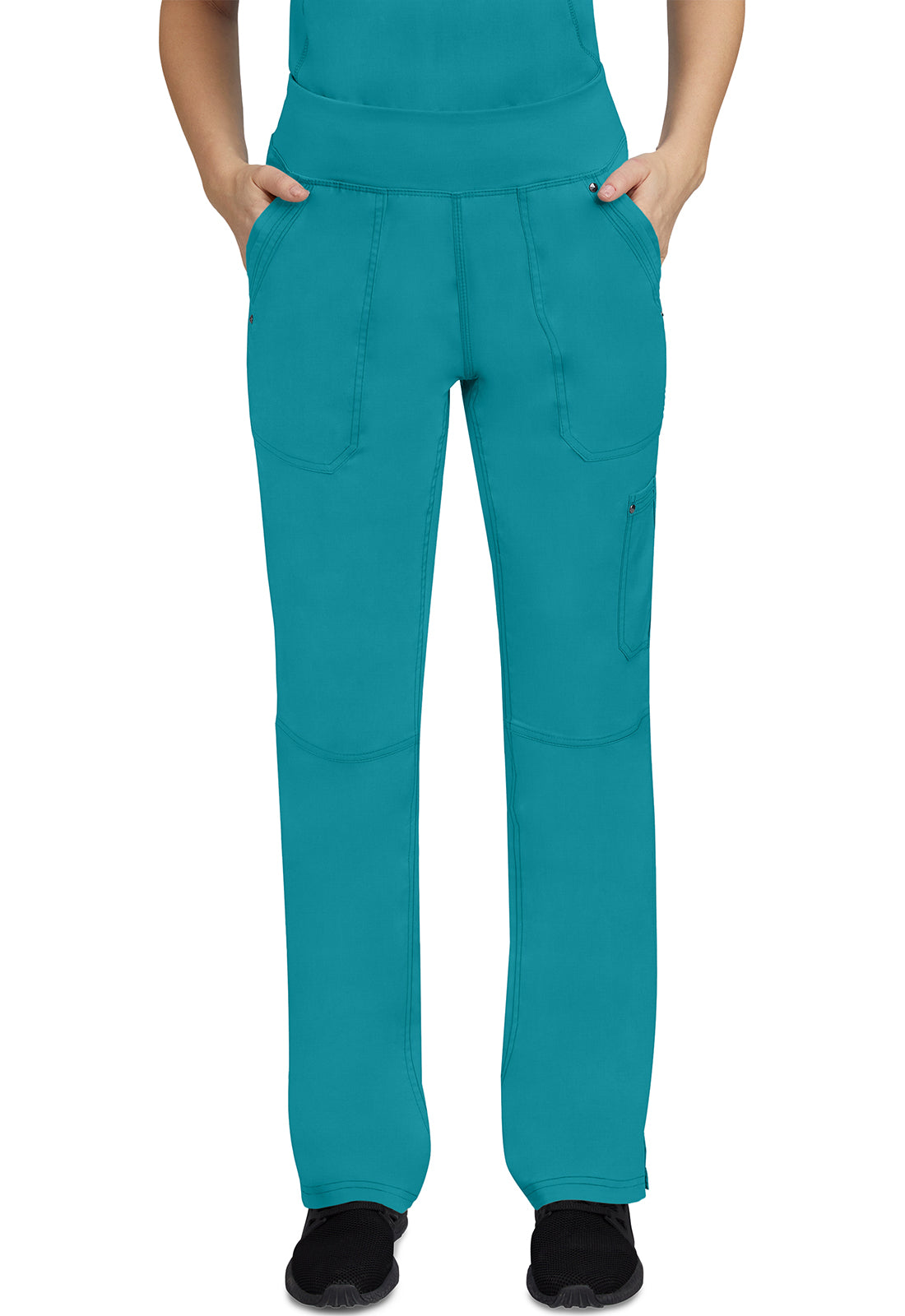 Healing Hands 9133 Tori Yoga Scrub Pants Teal Image