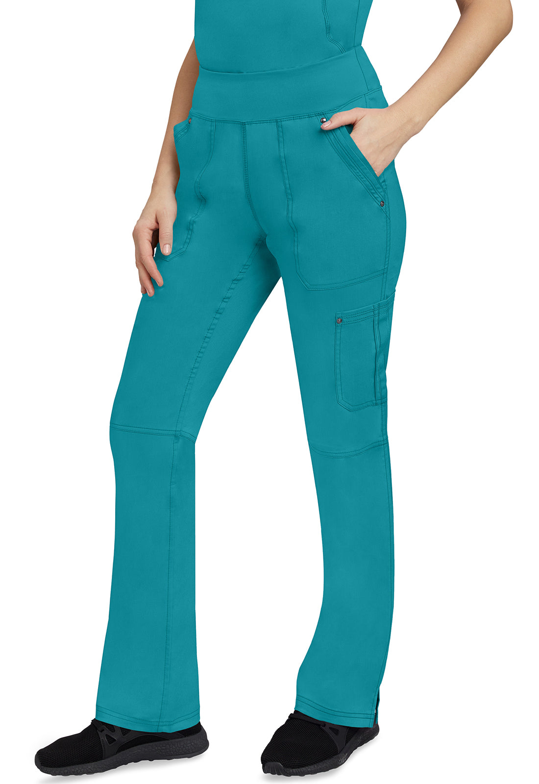 Healing Hands 9133 Tori Yoga Scrub Pants Teal Image