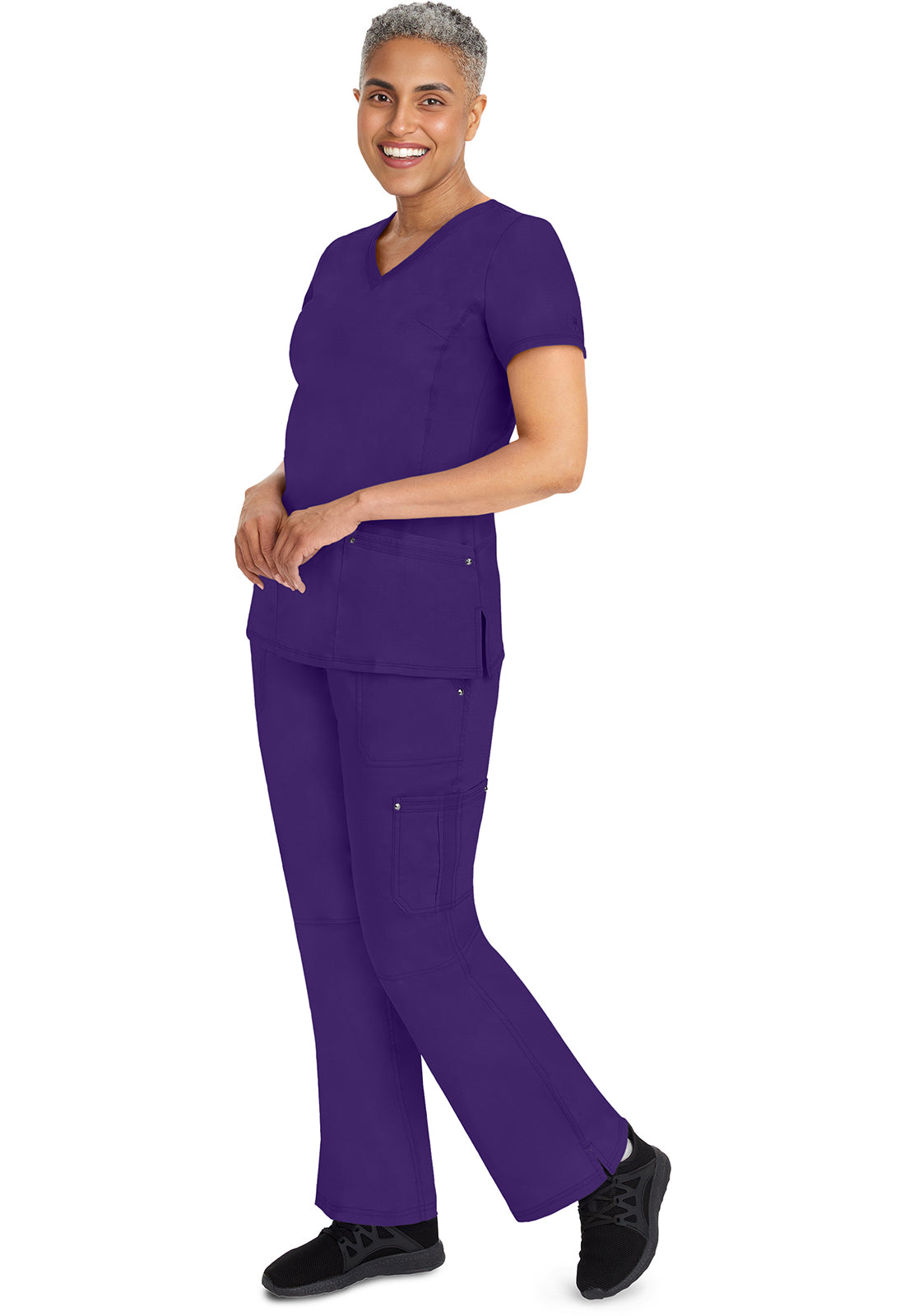 Healing Hands 9133 Tori Yoga Scrub Pants True Grape Image