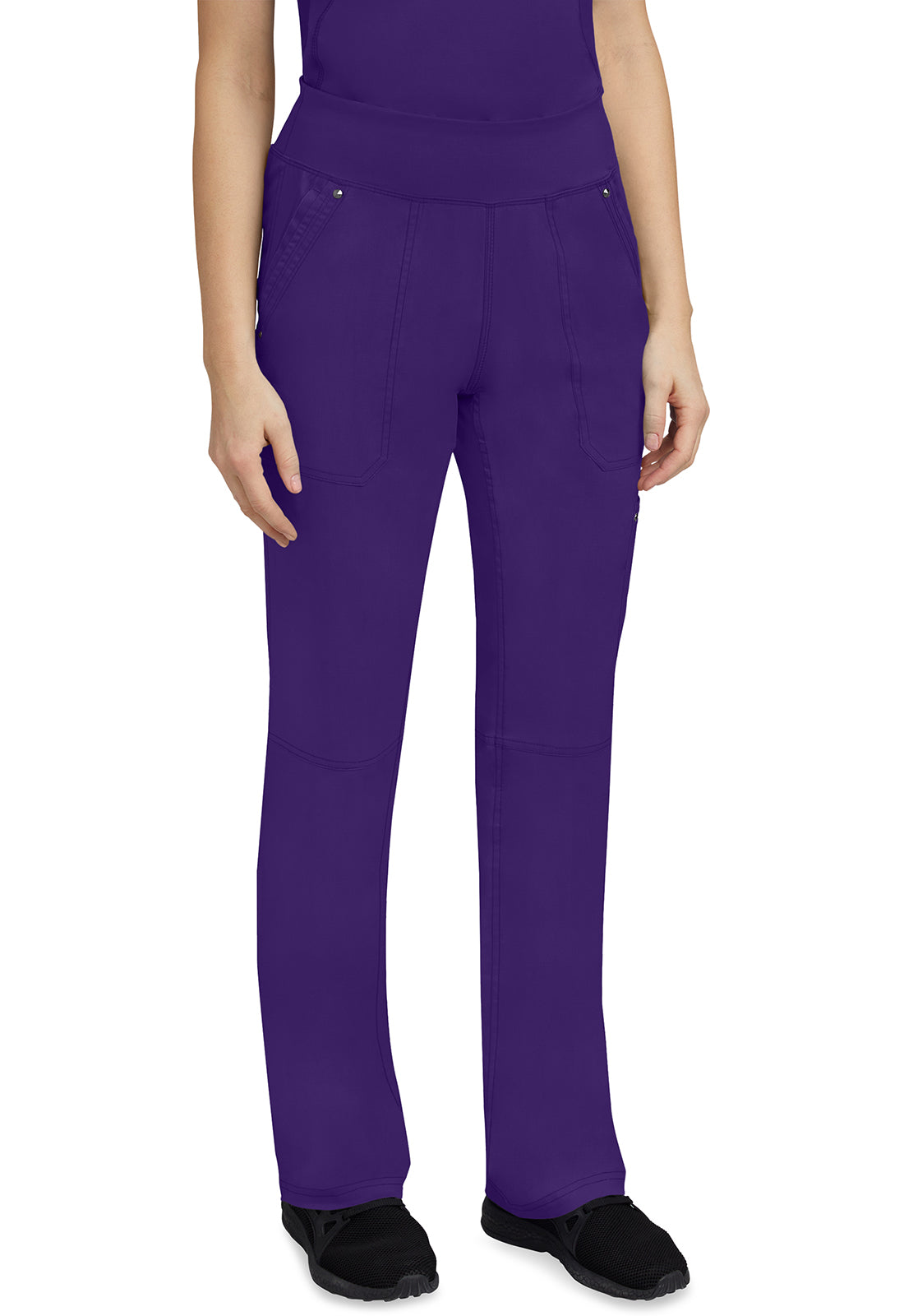 Healing Hands 9133 Tori Yoga Scrub Pants True Grape Image