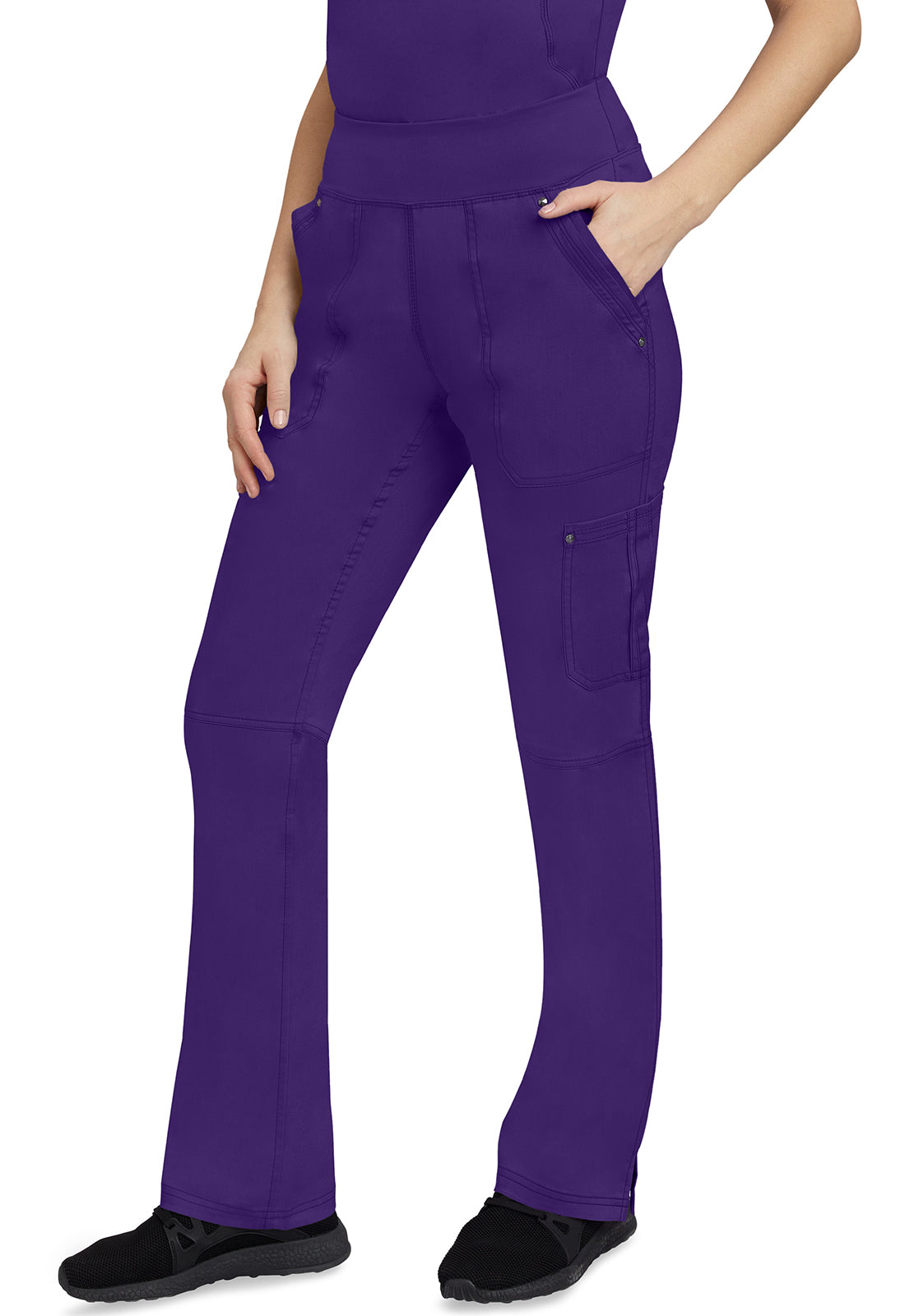 Healing Hands 9133 Tori Yoga Scrub Pants True Grape Image