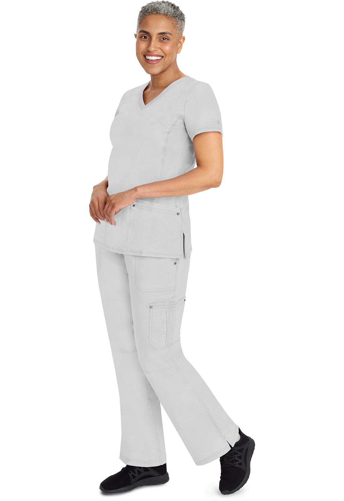 Healing Hands 9133 Tori Yoga Scrub Pants White Image
