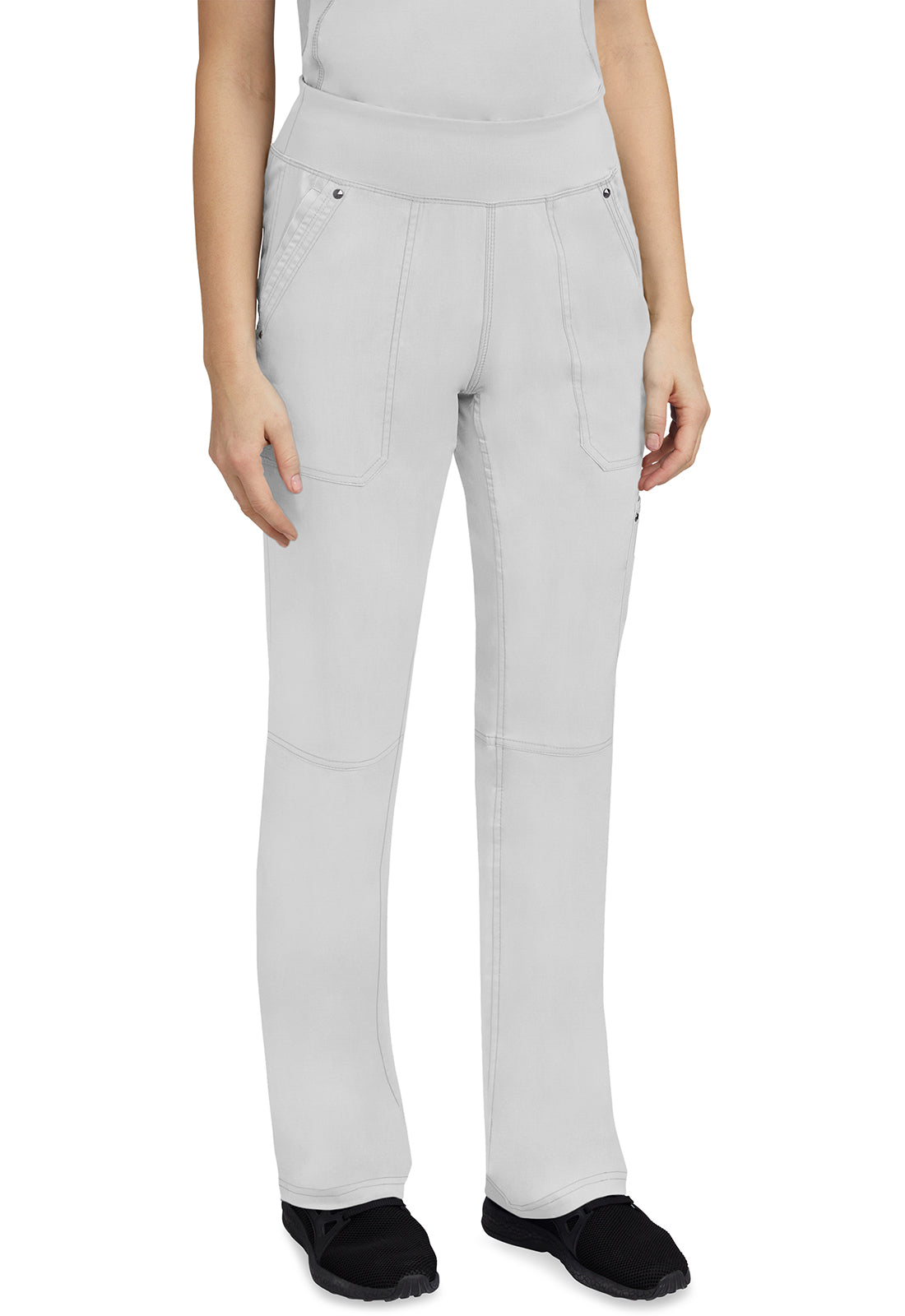 Healing Hands 9133 Tori Yoga Scrub Pants White Image