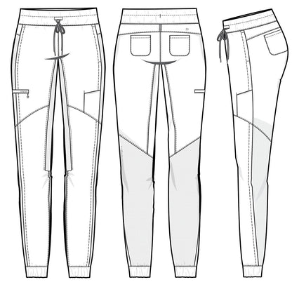 HH 360 9156 Women's Naya Jogger Scrub Pants Royal