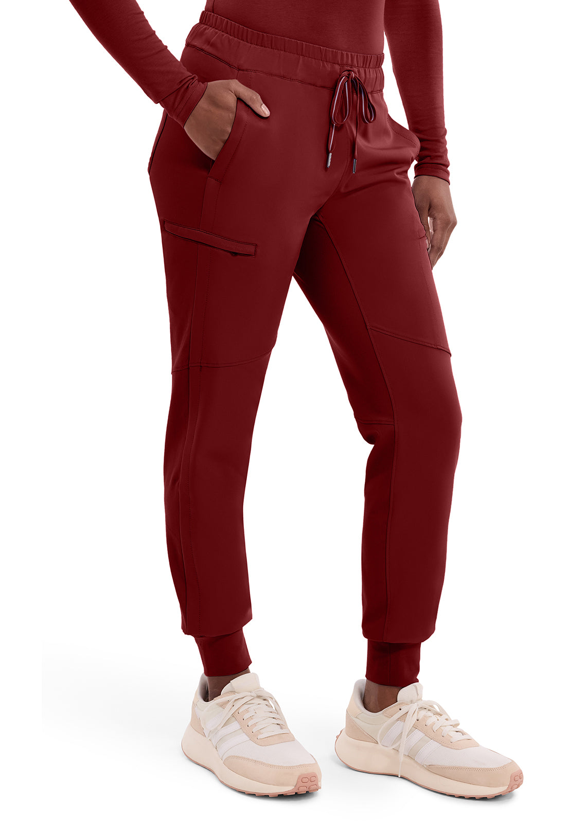 HH 360 9156 Women's Naya Jogger Scrub Pants Garnet Red