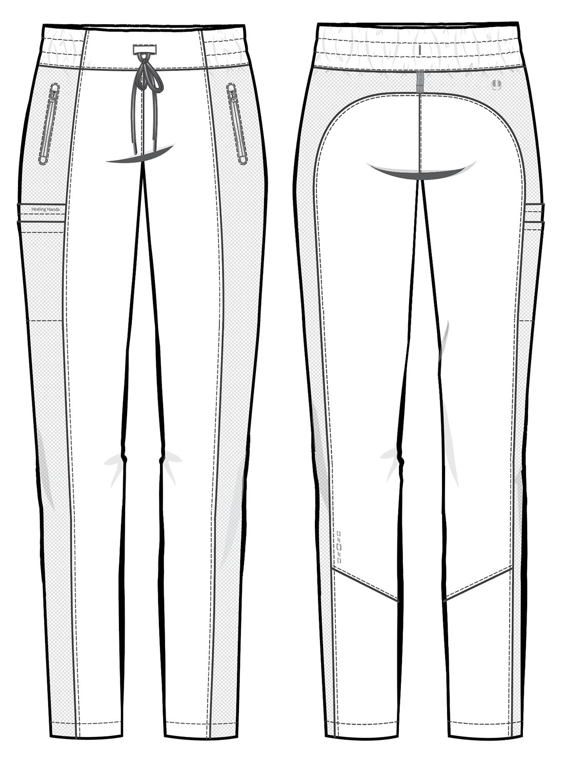 HH 360 9157 Women's Niko Scrub Pants Pewter