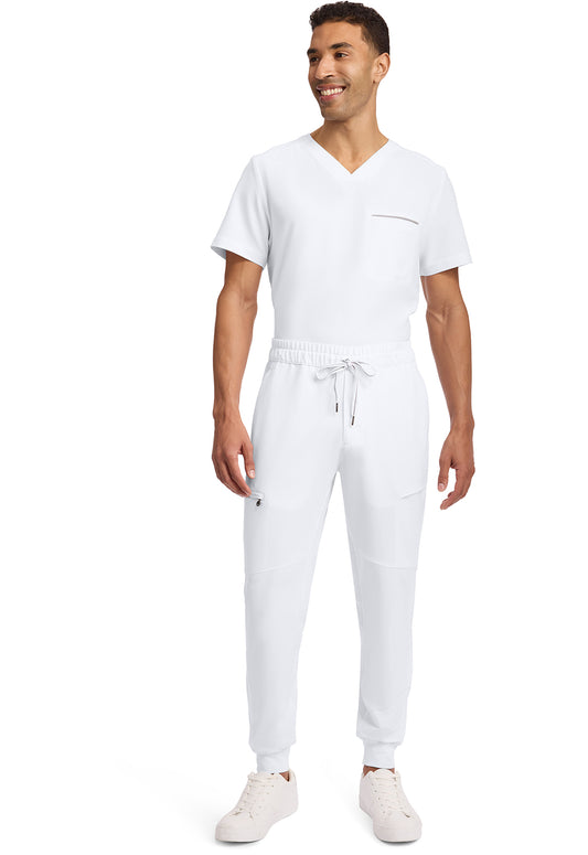 HH 360 9172 Men's Nolen Jogger Scrub Pants White