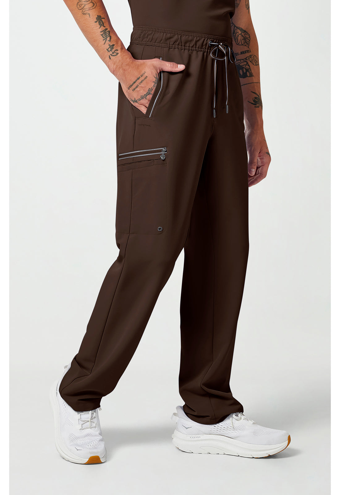 HH 360 9173 Men's Noah Scrub Pants Dark Chocolate