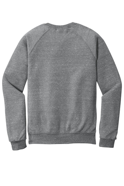Jerzees  Snow Heather French Terry Raglan Crew 91M Charcoal