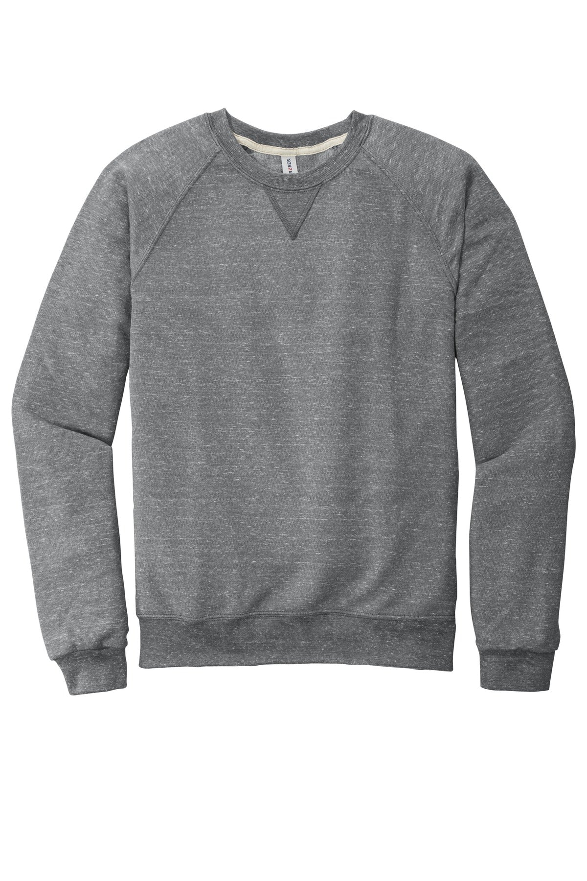 Jerzees  Snow Heather French Terry Raglan Crew 91M Charcoal