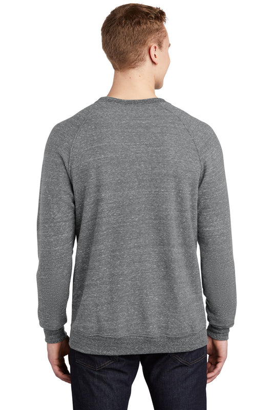 Jerzees  Snow Heather French Terry Raglan Crew 91M Charcoal