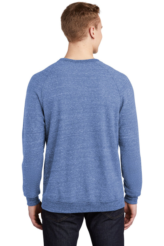 Jerzees  Snow Heather French Terry Raglan Crew 91M Royal