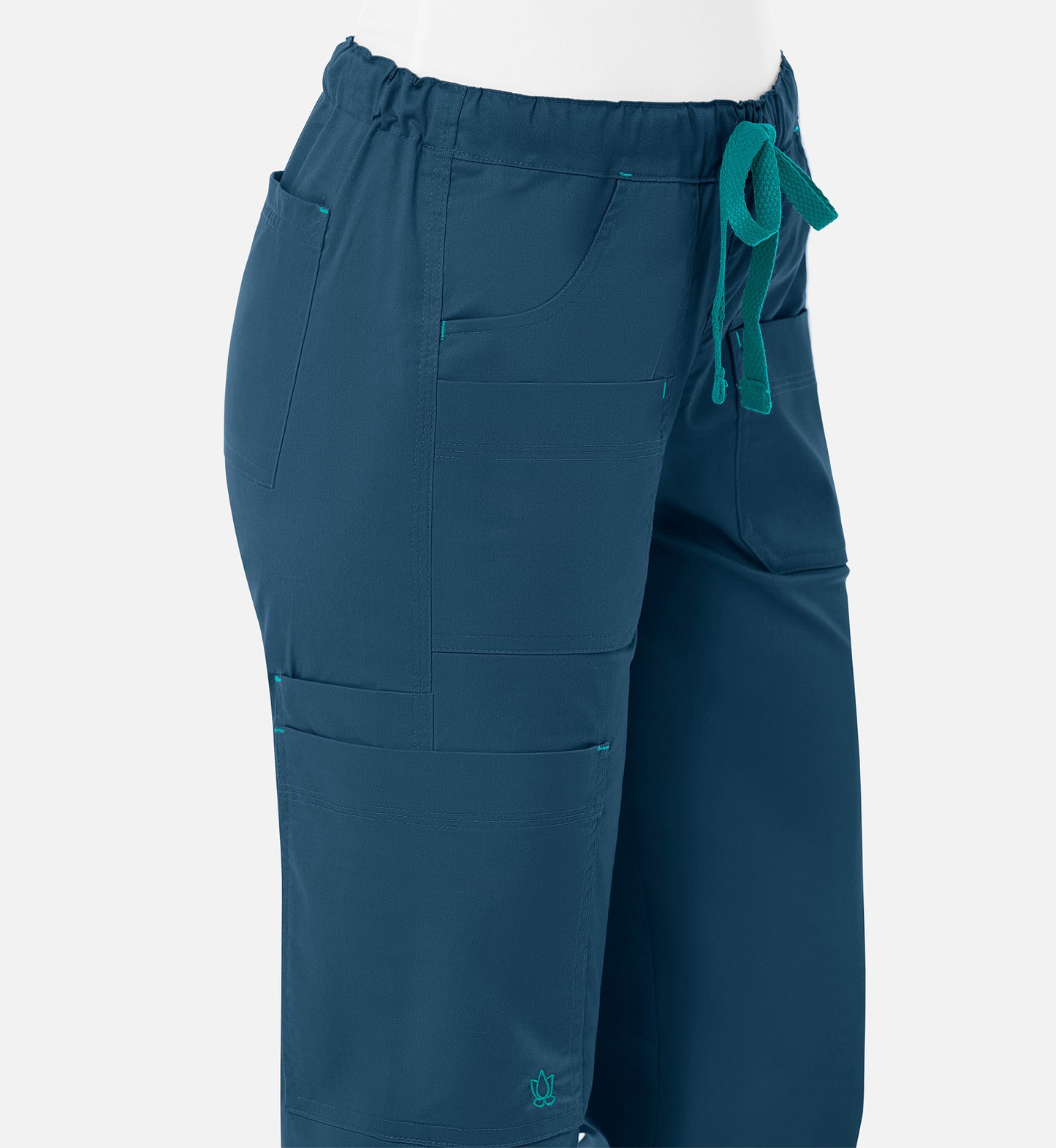 Blossom 9202 Utility Cargo Pants Caribbean Blue