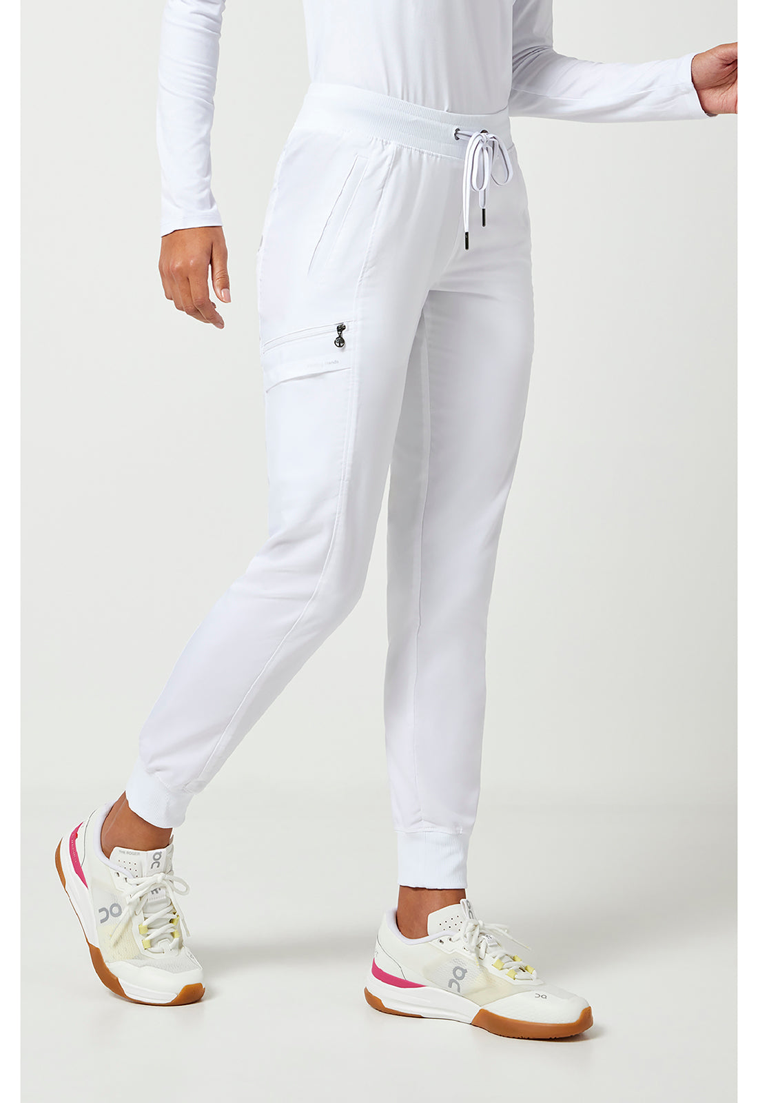 Purple Label 9244 Women's Toby Jogger Scrub Pants White