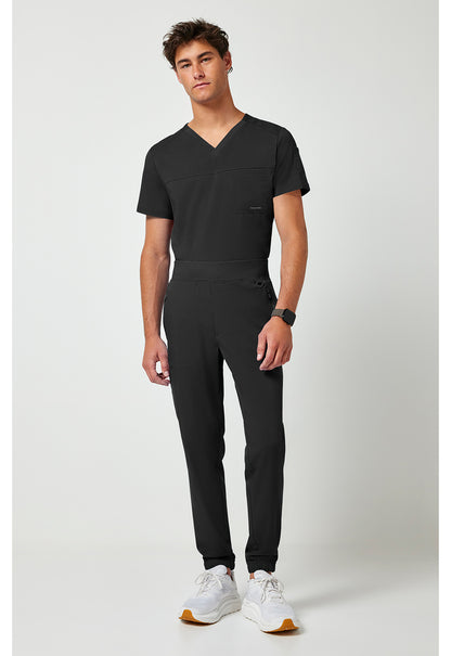 Purple Label 9301 Men's Dante Jogger Scrub Pants Black