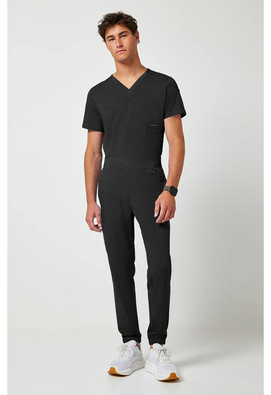 Purple Label 9301 Men's Dante Jogger Scrub Pants Black