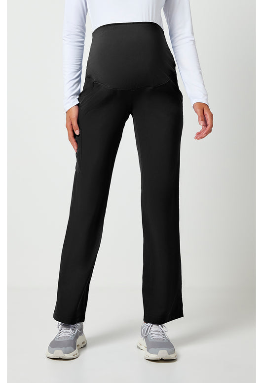 HH Works 9510 Women's Rose Maternity Scrub Pants Black