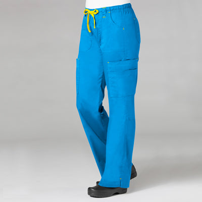 Blossom 9602 Multi-Pocket Cargo Pant Pacific Blue