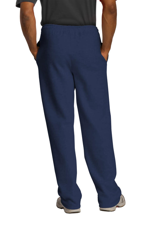 Jerzees NuBlend Open Bottom Pant with Pockets. 974MP Navy
