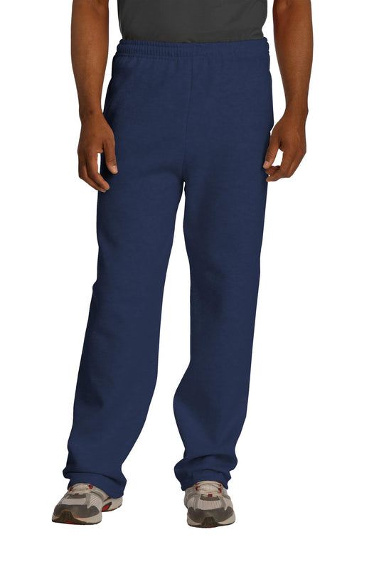 Jerzees NuBlend Open Bottom Pant with Pockets. 974MP Navy