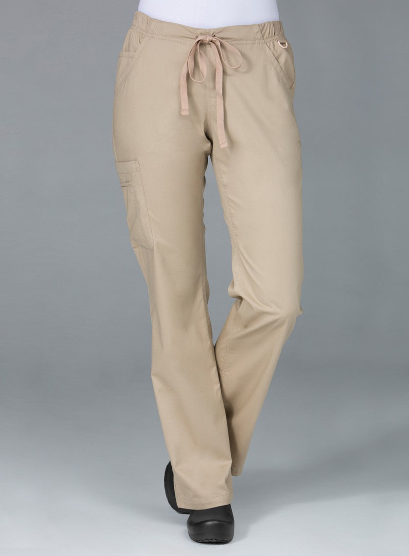 Blossom 9802 Straight Leg Cargo Pant Khaki